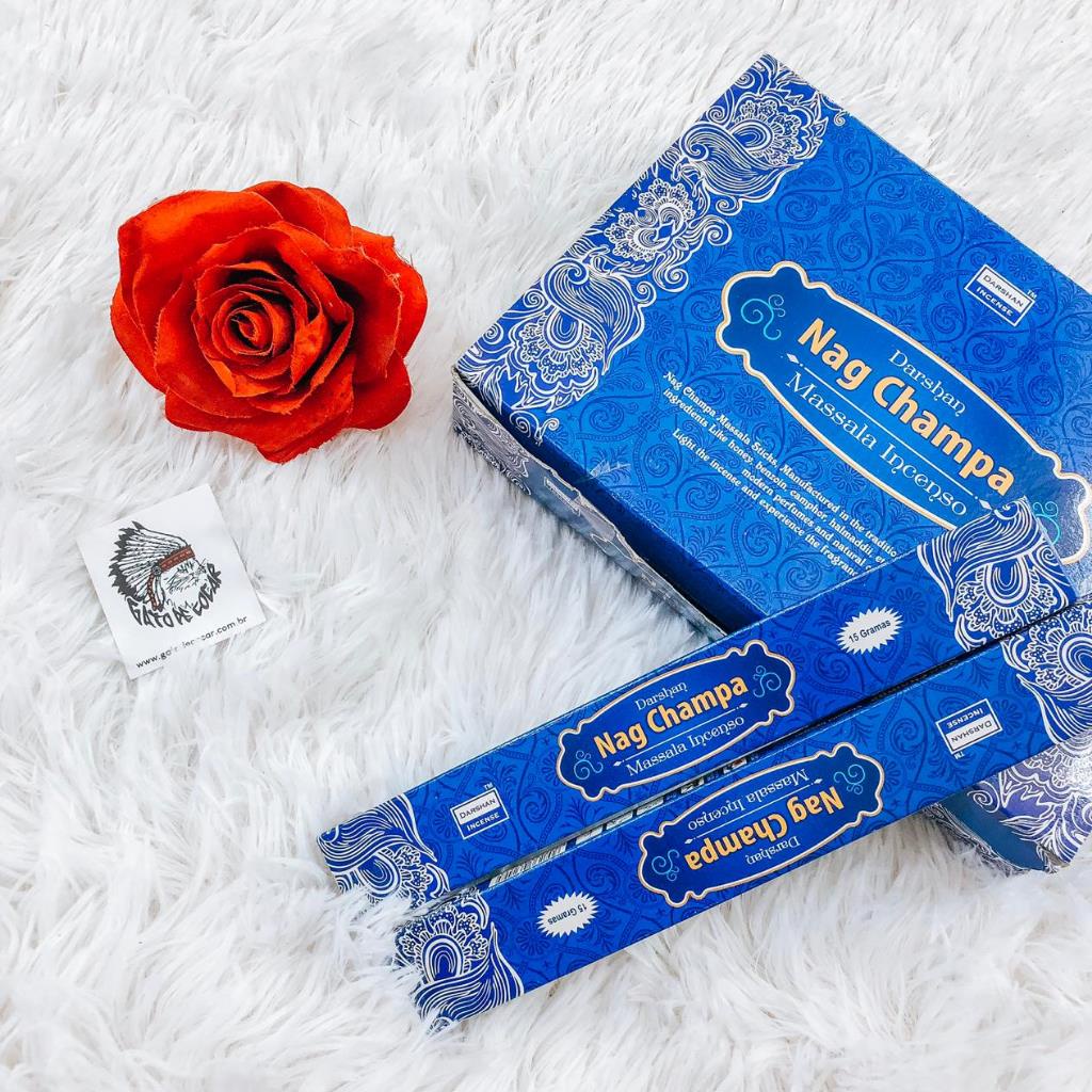 Incenso Nag Champa Darshan Shopee Brasil