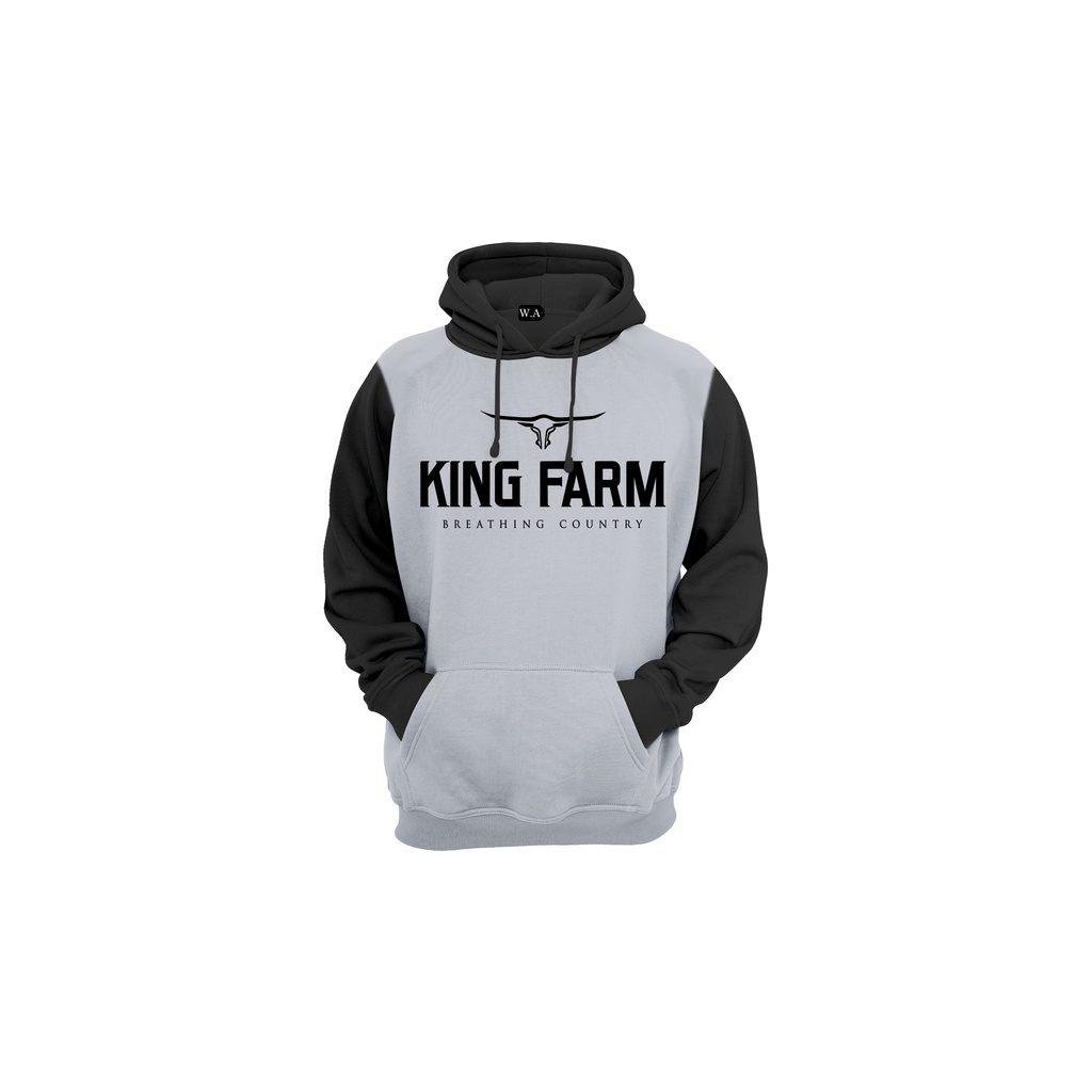 Blusa de Frio Moletom Canguru King Farm Masculino Masculina