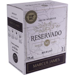 Vinho Meio Seco Marcus James Tinto Merlot Bag In Box Litros Shopee