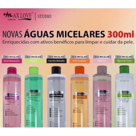 Agua Micelar De Max Love Seis Modelo Para Escolhe 300ml Shopee Brasil