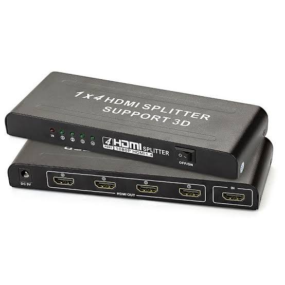 Divisor Splitter Hdmi Hdcp 1 Entrada 4 Saídas Full Hd 1x4 3d Shopee