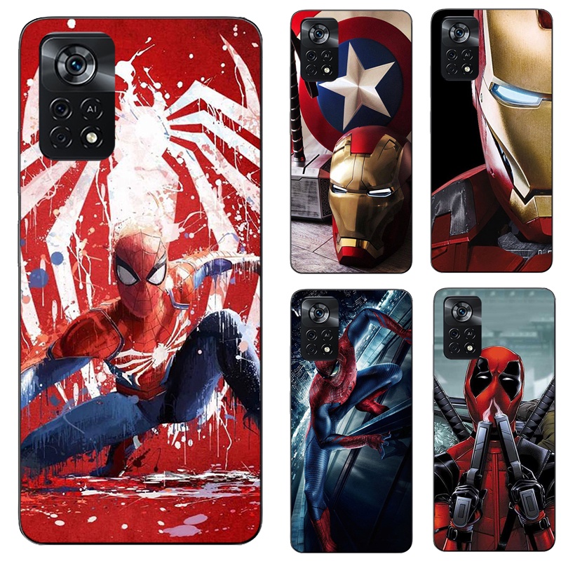 Marvel Super Herói Para Xiaomi Poco X4 Pro 5G GT Capa Traseira Em