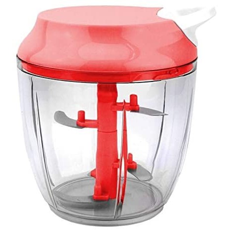 Mixer Processador Manual De Alimentos Vermelho Shopee Brasil