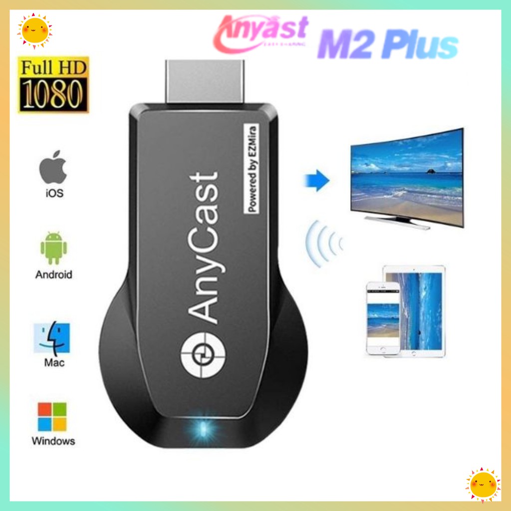 Anycast M2 Mais Smart Tv Hd Dongle Receptor Sem Fio Chromecast Para Display Tv Móvel Airplay Miracast Dongle Anycast Dongle Vara