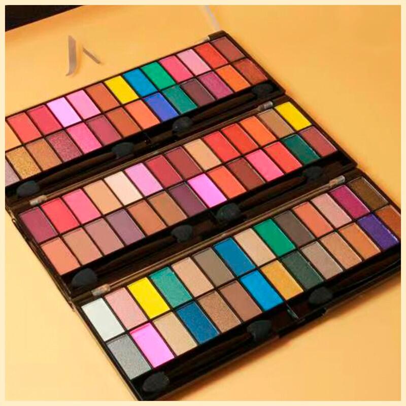 Paleta De Sombras Cores Vivai Colorida Super Pigmentada Shopee Brasil