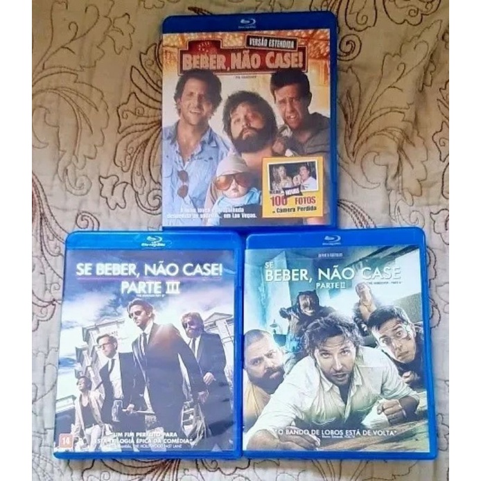 Blu Ray Trilogia Se Beber Nao Case Shopee Brasil