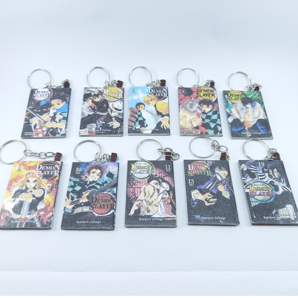 Mini Mang Demon Slayer Kimetsu No Yaiba Chaveiros Personalizados