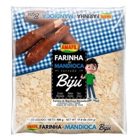 Farinha De Mandioca Torrada Biju G Amafil Shopee Brasil