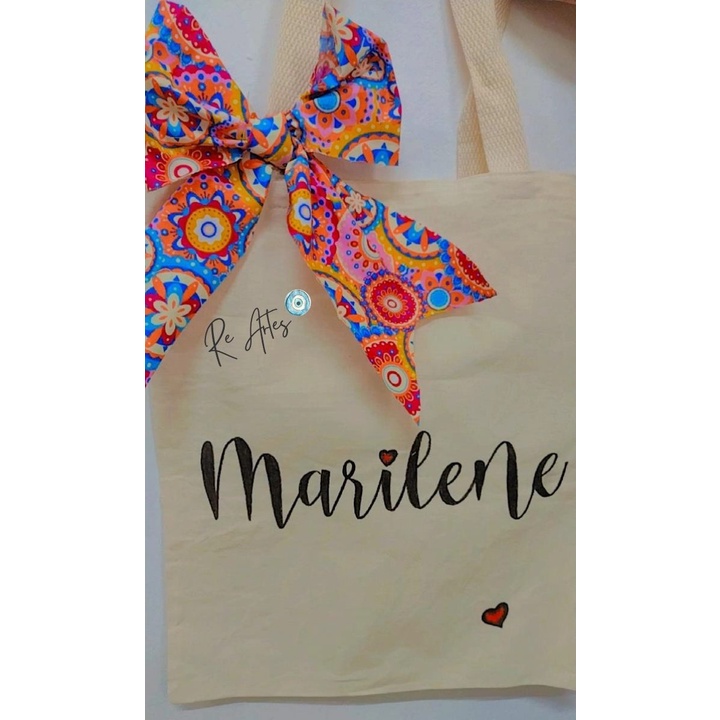 Ecobag Sacola Bolsa Personalizada Lettering Shopee Brasil