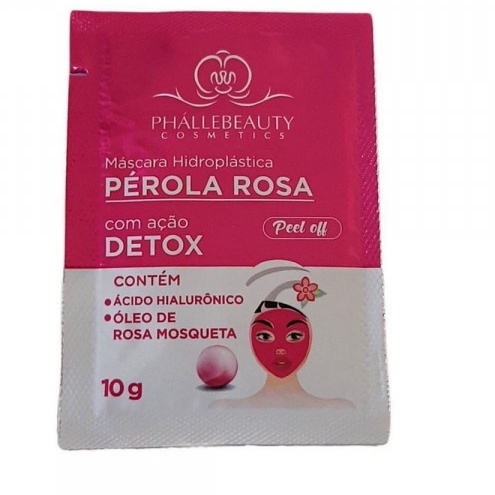 Máscara Facial Hidroplástica Peel Off Pérola Rosa PhálleBeauty Shopee