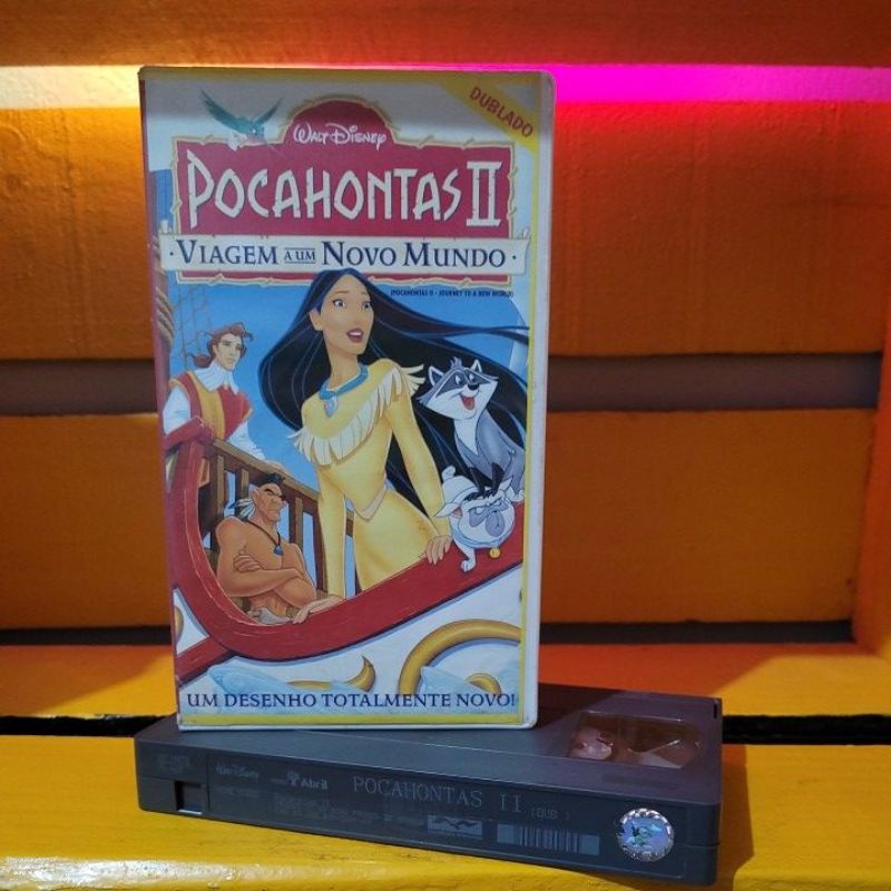 VHS Pocahontas Viagem A Um Novo Mundo Walt Disney Dublado Shopee Brasil