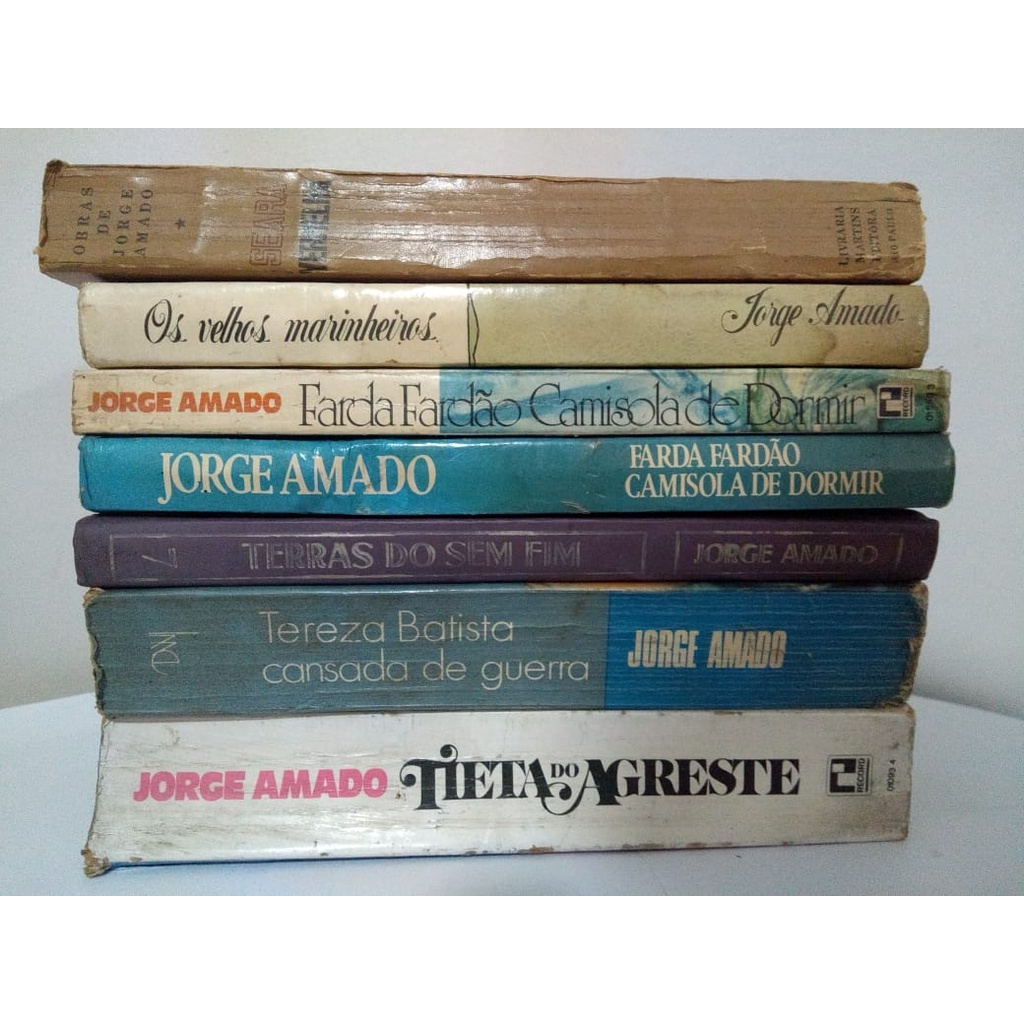 Livros de Jorge Amado Capitães de areia Os velhos marinheiros Terras