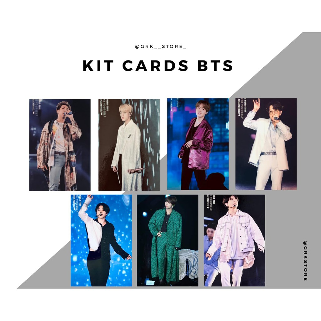 Kit Cards Bts Kpop Shopee Brasil