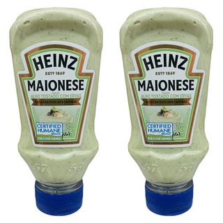 Maionese Heinz Alho Tostado Ervas Kit 2 Unidades De 215g