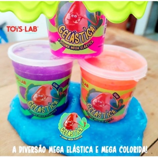 GELÁSTICA A GOSMA MEGA ELÁSTICA SLIME VÁRIAS CORES 180g 1 Shopee Brasil