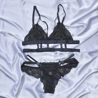 Conjunto De Lingerie Luxo Sexy Strappy Renda JR59 Shopee Brasil