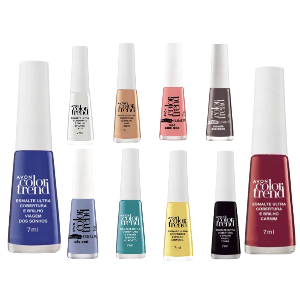 Esmalte Avon Color Trend Ultra Cobertura E Brilho 7 Ml A Unidade