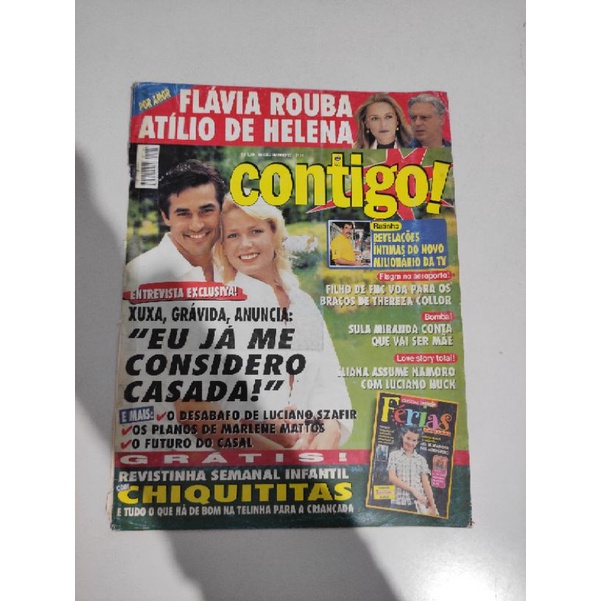 Revista Contigo Xuxa Sasha Lote Capas Reportagem Shopee Brasil