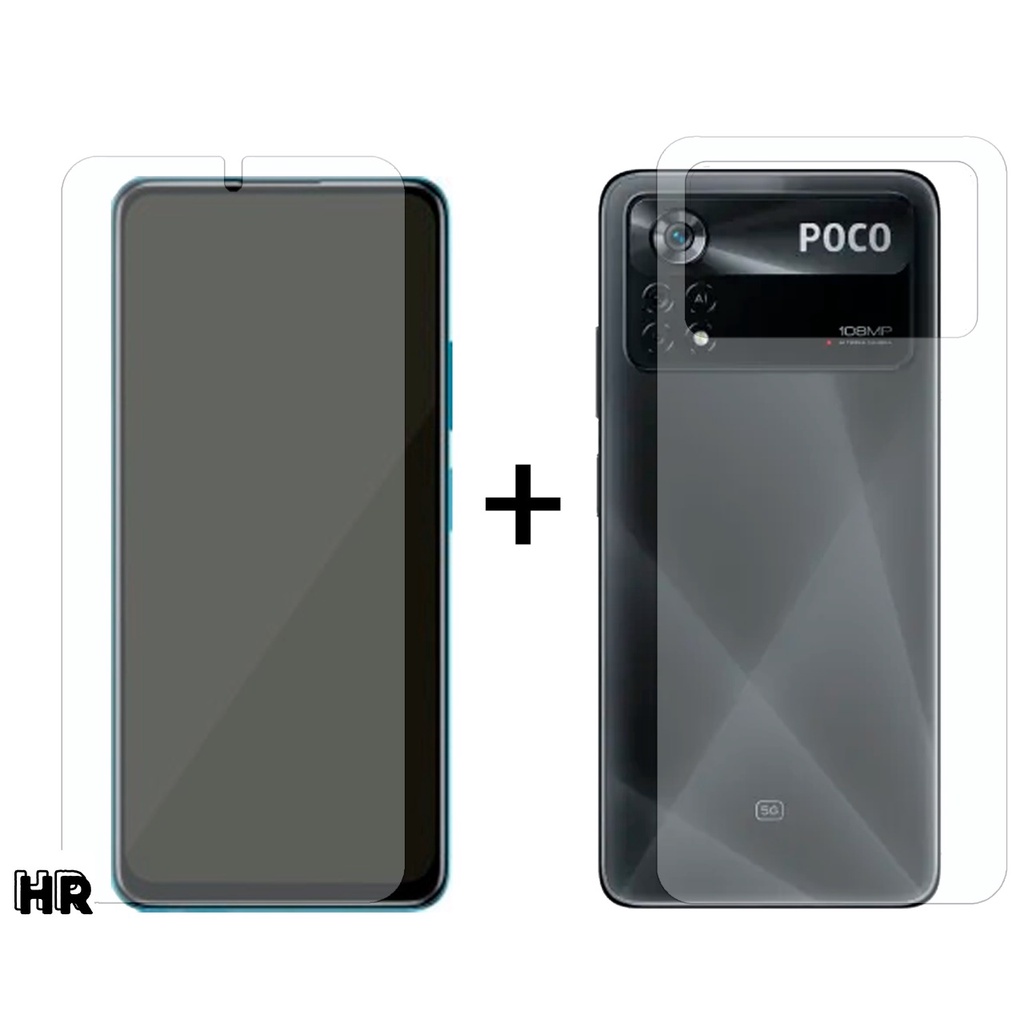 Película Hydrogel Frente E Verso Para Xiaomi Poco X4 Pro 5g Shopee Brasil