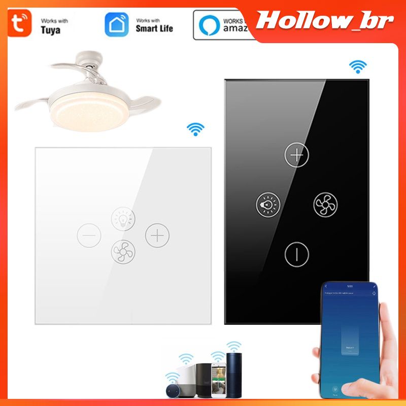 Wifi Inteligente Interruptor De Luz Ventilador De Teto Tuya Smart