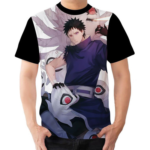 Camiseta Camisa Personalizada Obito Tobi Naruto Anime Shopee Brasil