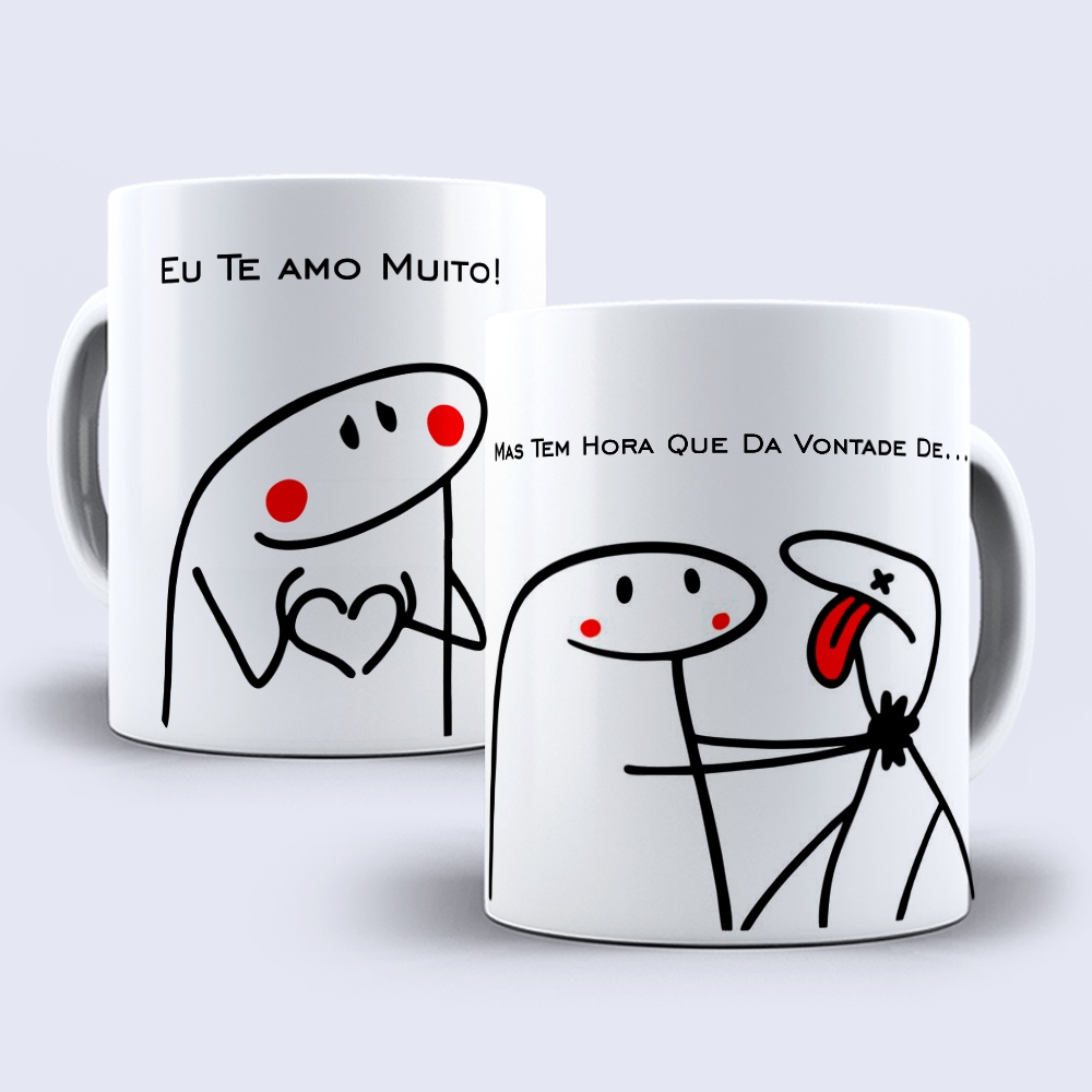 Caneca Personalizada Flork Meme Amor Namorado Eu Te Amo Shopee Brasil