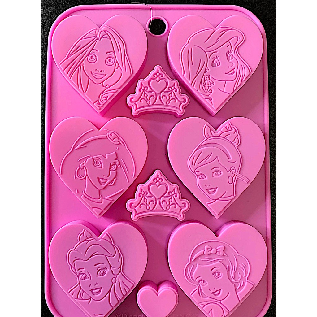 Forma De Silicone Divertida Princesas Da Disney Para Chocolate Gelo