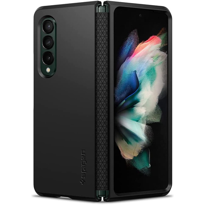 Spigen Capa Tough Armor Projetada Para Galaxy Z Fold 3 2021 Preta