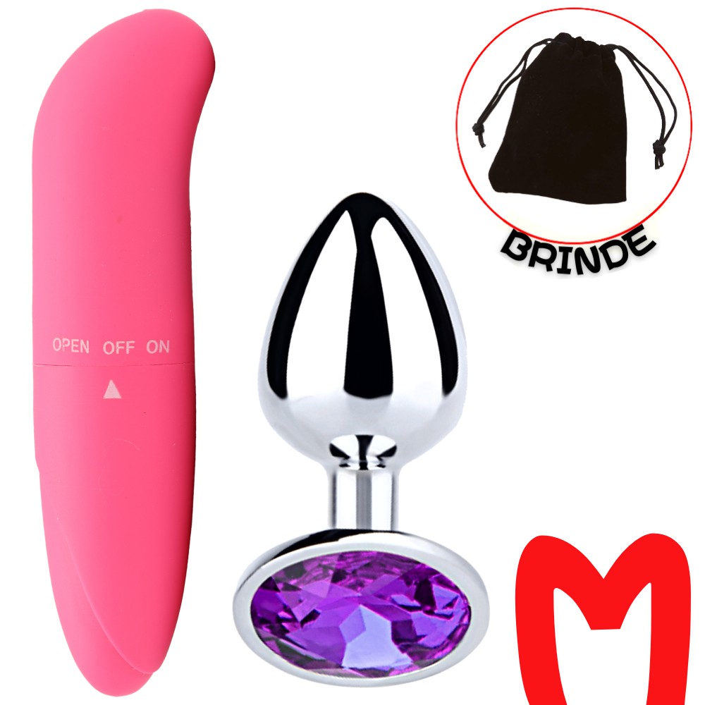 Plug Anal Joia A O M Vibrador Ponto G Kit Promocional Sexy Shopee