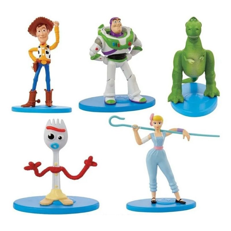 Brinquedo Boneco Miniatura Toy Story Buzz Lightyear Woody Rex