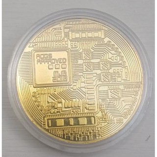 Moeda Fisica Bitcoin Detalhes Alto Relevo Coleçao original Shopee