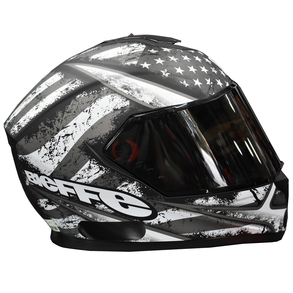 Capacete Bieffe B Usa Eua Preto Fosco Viseira Fume Shopee Brasil