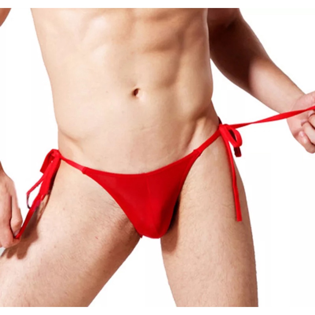 Cueca Fio Dental Jockstrap Exclusivo Amarrar Sexy Gay Plus Shopee Brasil