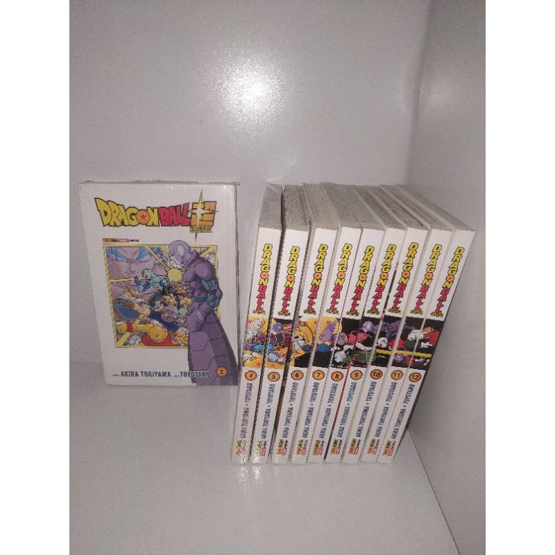 coleção de mangás dragon ball super venda avulsa de volumes do 1 ao 12