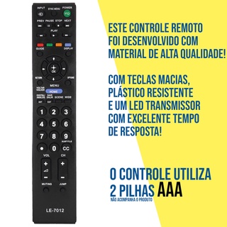 Controle Remoto Tv Sony Bravia Lcd Led Rm Yd Kdl Shopee Brasil