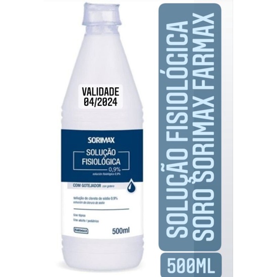 Soro Fisiologico Farmax Sorimax 500ml Shopee Brasil