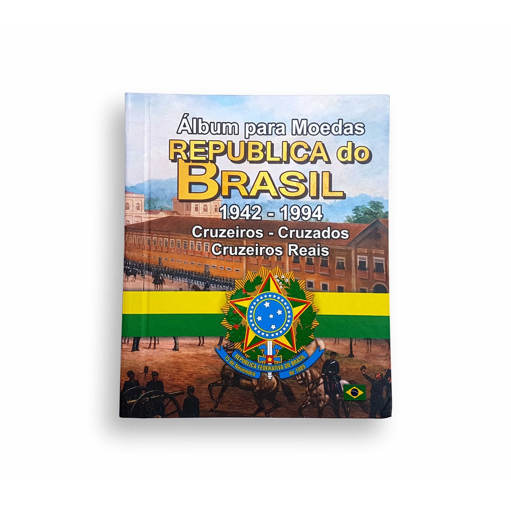 Álbum para Moedas Republica do Brasil 1942 1994 Cruzeiro Cruzados