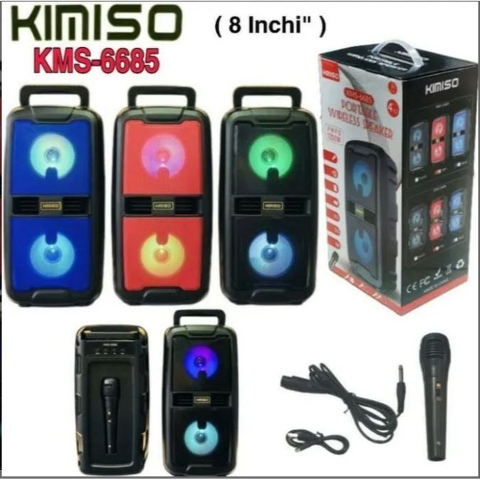 Caixa De Som Kimiso Microfone Wirelles Kms Shopee Brasil