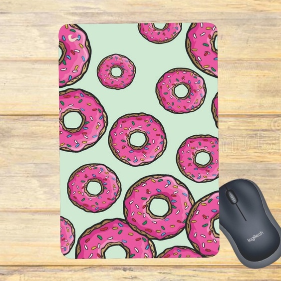 Mouse Pad Rosquinhas Rosa Plano Shopee Brasil