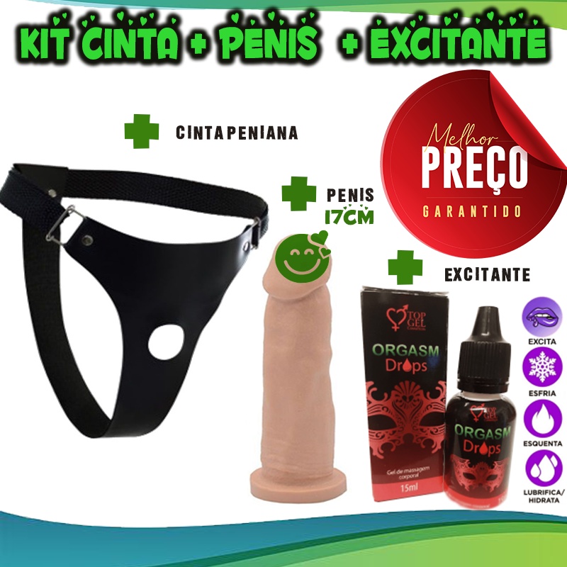 Kit Produtos Sex Shop Revenda Cinta Penis De Borracha E Excitante