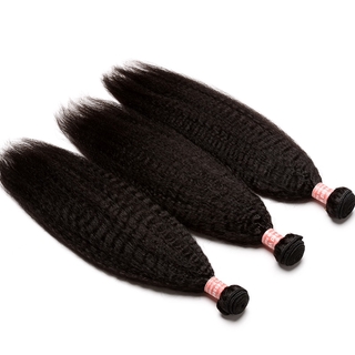 Nadia Kinky Em Linha Reta Cabelo Indiano Do Cabelo Humano Weave Bundle