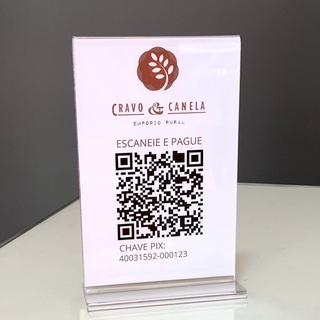 Plaquinha Pix Qr Code Personalizada Shopee Brasil