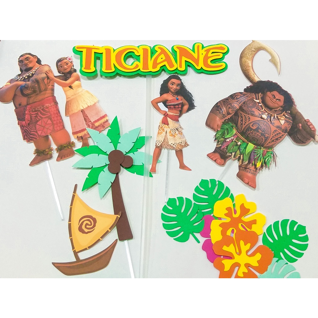 Topo De Bolo Moana Shopee Brasil