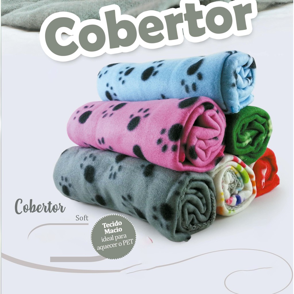 Manta Cobertor Para Cachorro E Gato Soft Pet Estampas Variadas