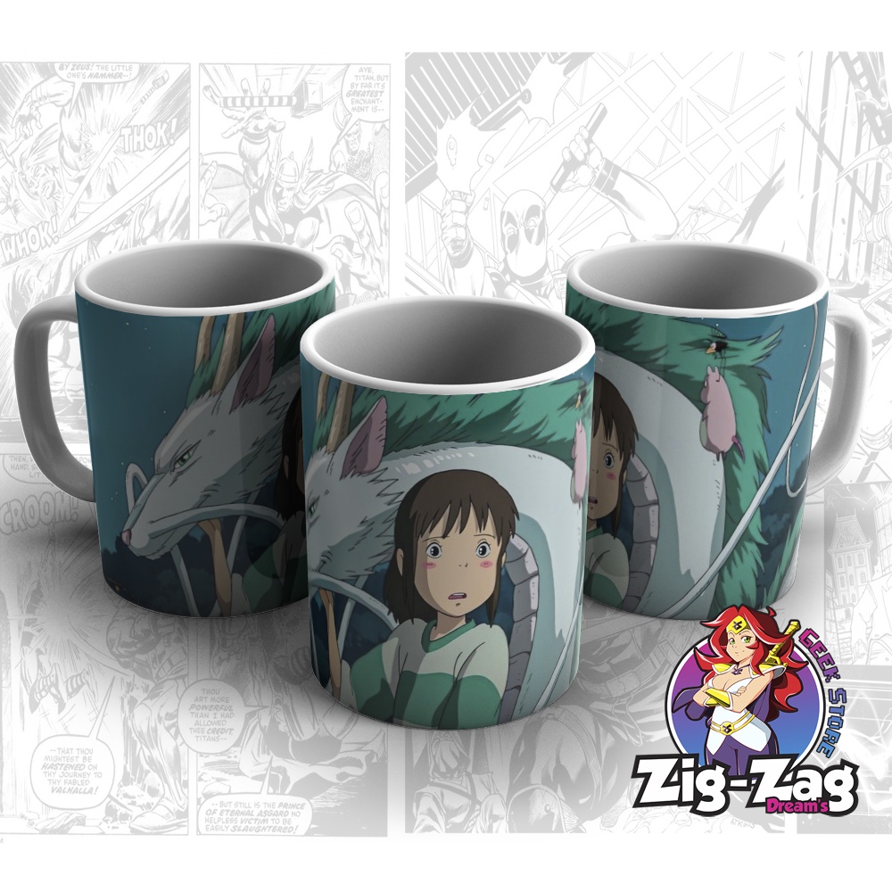 As Viagens De Chihiro Caneca Personalizada Spirited Away Shopee