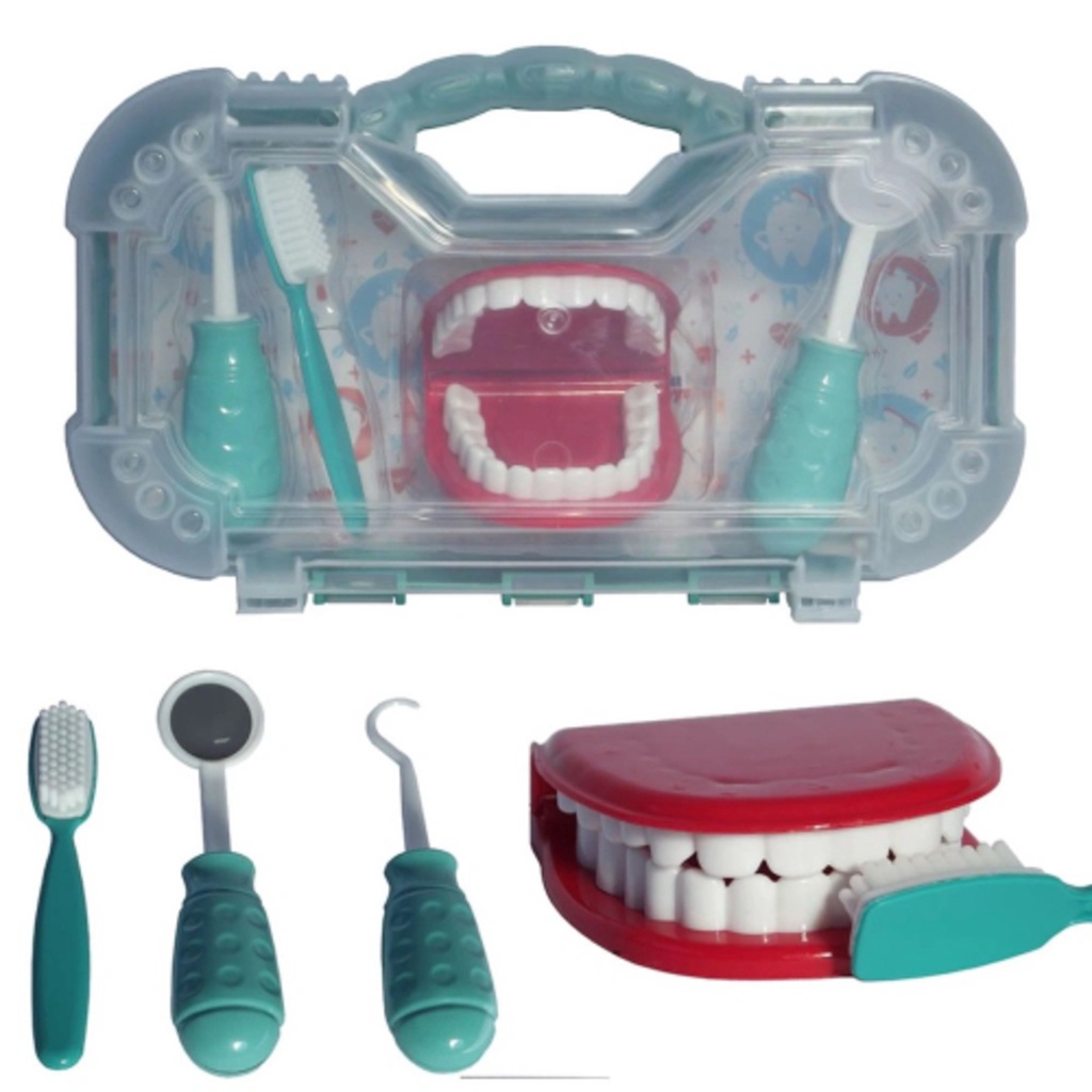 Maleta Kit Dentista Infantil De Brinquedo Cuidando Do Dentinho