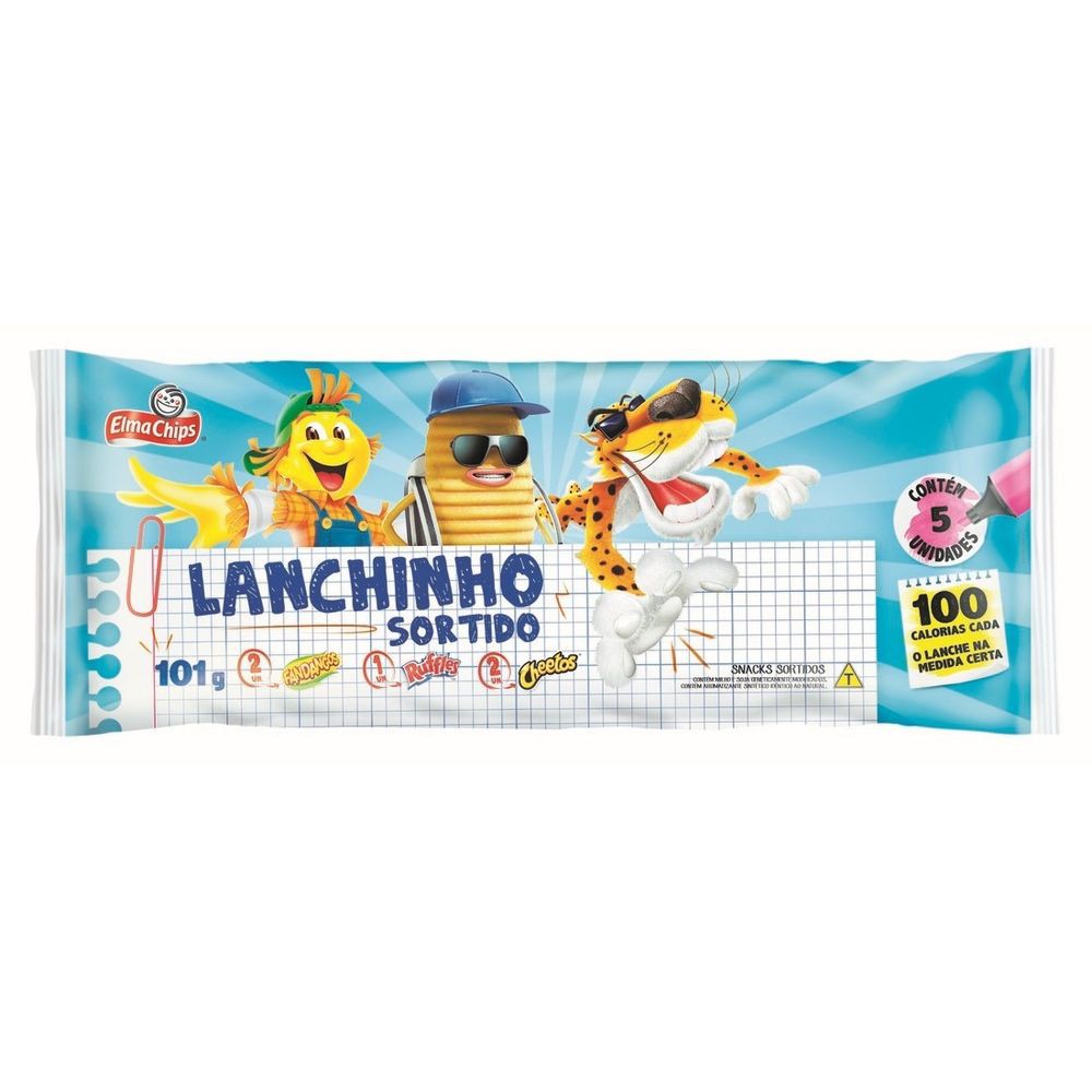 Salgadinho Elma Chips Lanchinho Sortido G Shopee Brasil