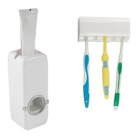 Dispenser Aplicador Creme Dental Pasta Dente Suporte Escovas Shopee