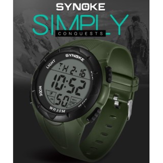 Rel Gio Masculino Synoke Digital A Prova D Agua Shopee Brasil