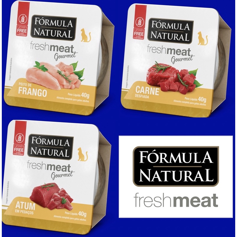 Fórmula Natural Fresh Meat Gourmet Gatos 40g Shopee Brasil